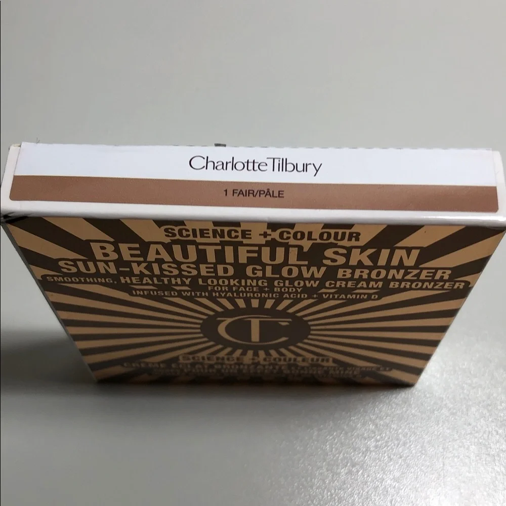 Charlotte Tilbury beautiful skin sun kissed glow bronzer shade 1 fair NEW
